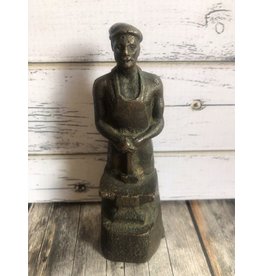 Vintage Soviet Bronze Cast Blacksmith Figurine