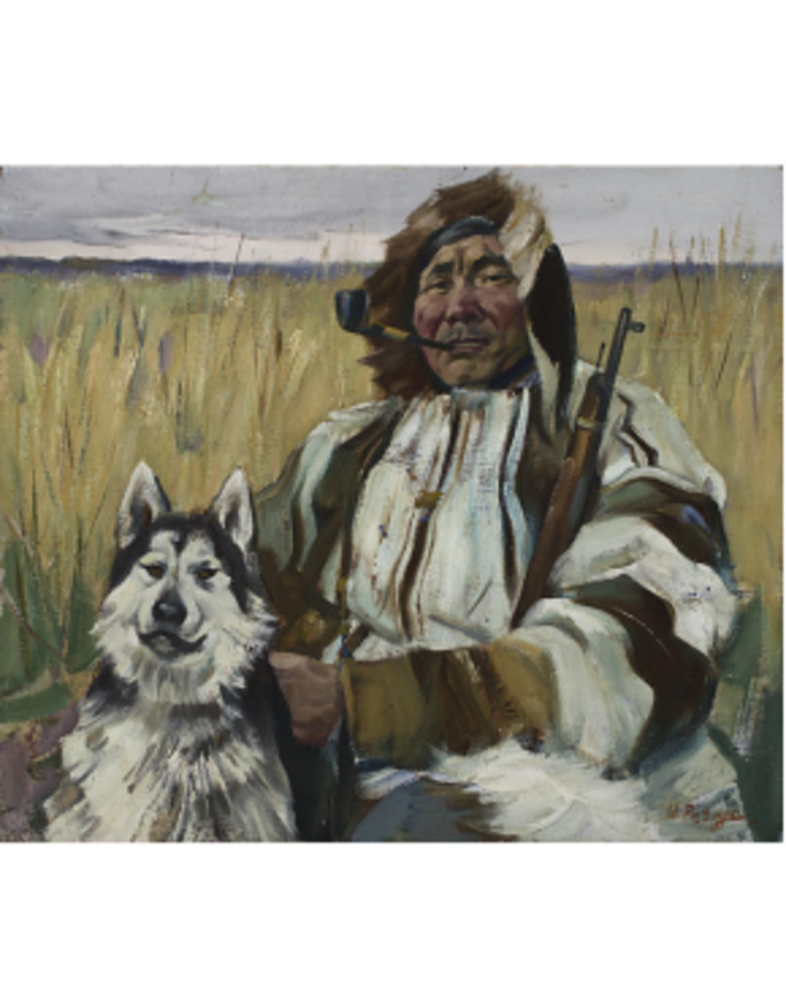 Razdrogin "Portrait of a Hunter" Notecard