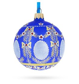 Alexander Palace Imperial Glass Ornament (Blue)