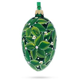 Bay Tree  Fabergé Style Glass Egg Ornament
