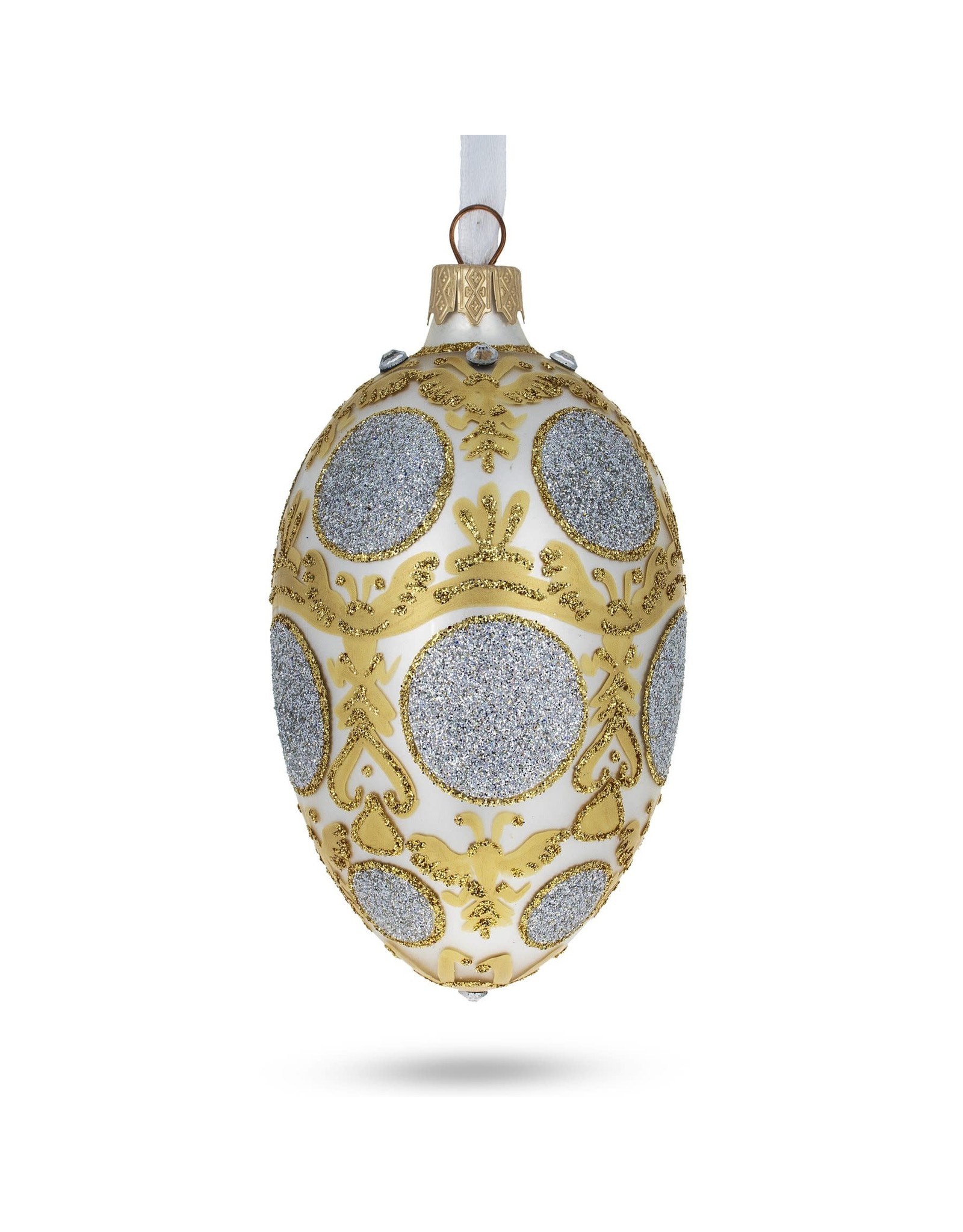 Romanov Tercentenary Glass Egg Ornament