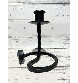 Traditional Black Iron Candle Holder