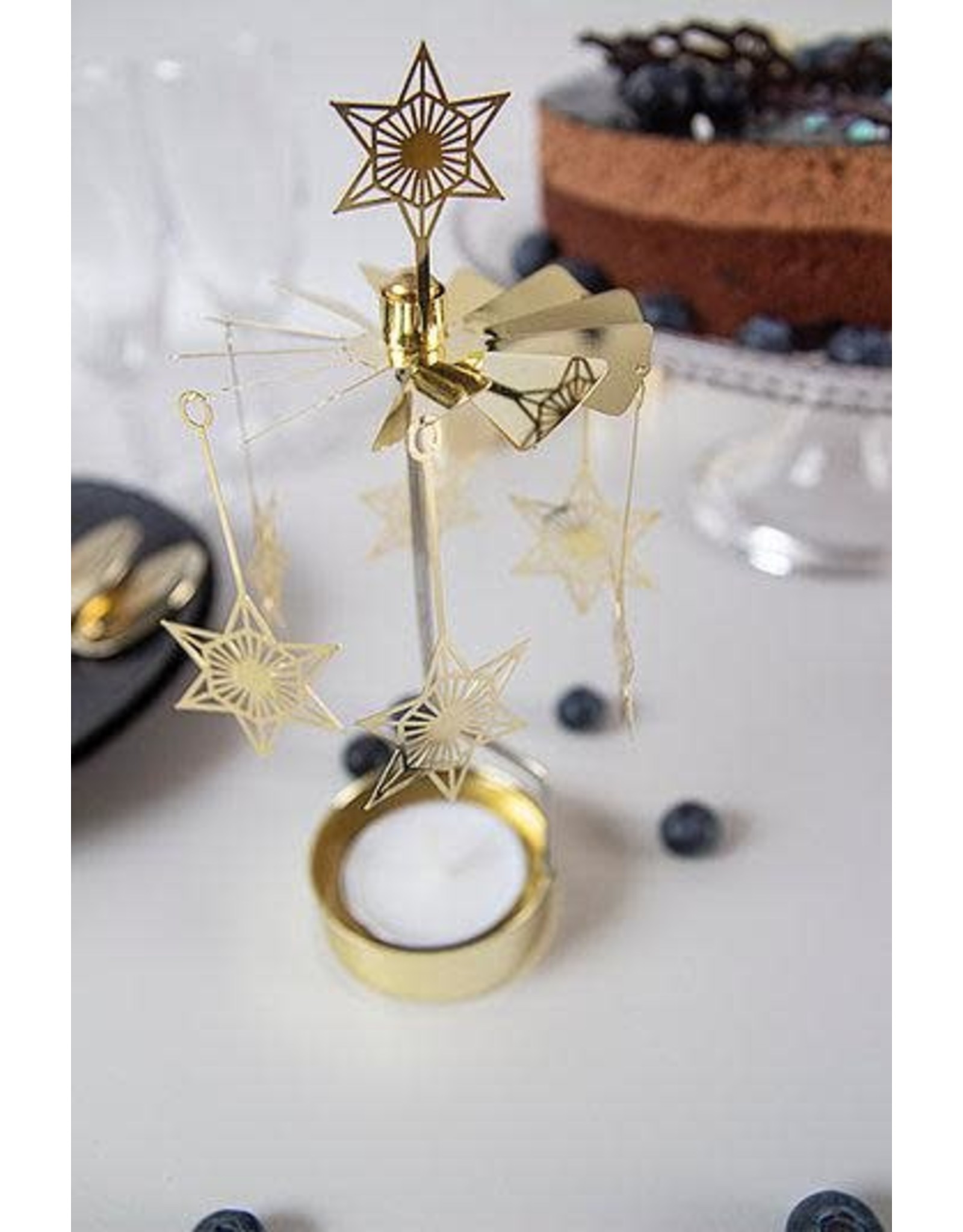 Art Deco Star Angel Chime Candle Holder