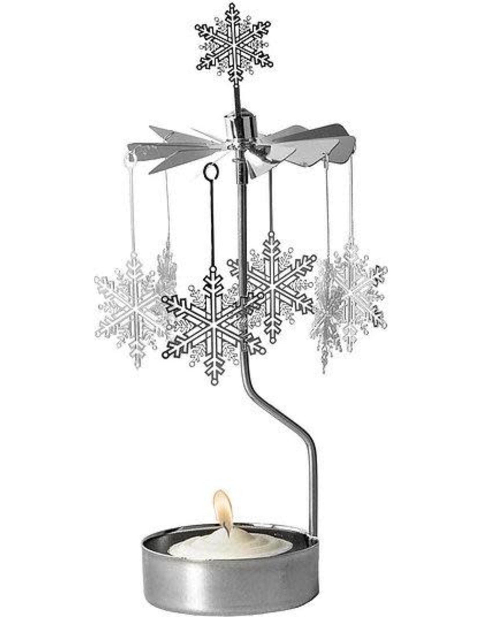 Snow Star Angel Chime Candle Holder