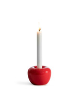 Modern Apple Candle Holder in Red