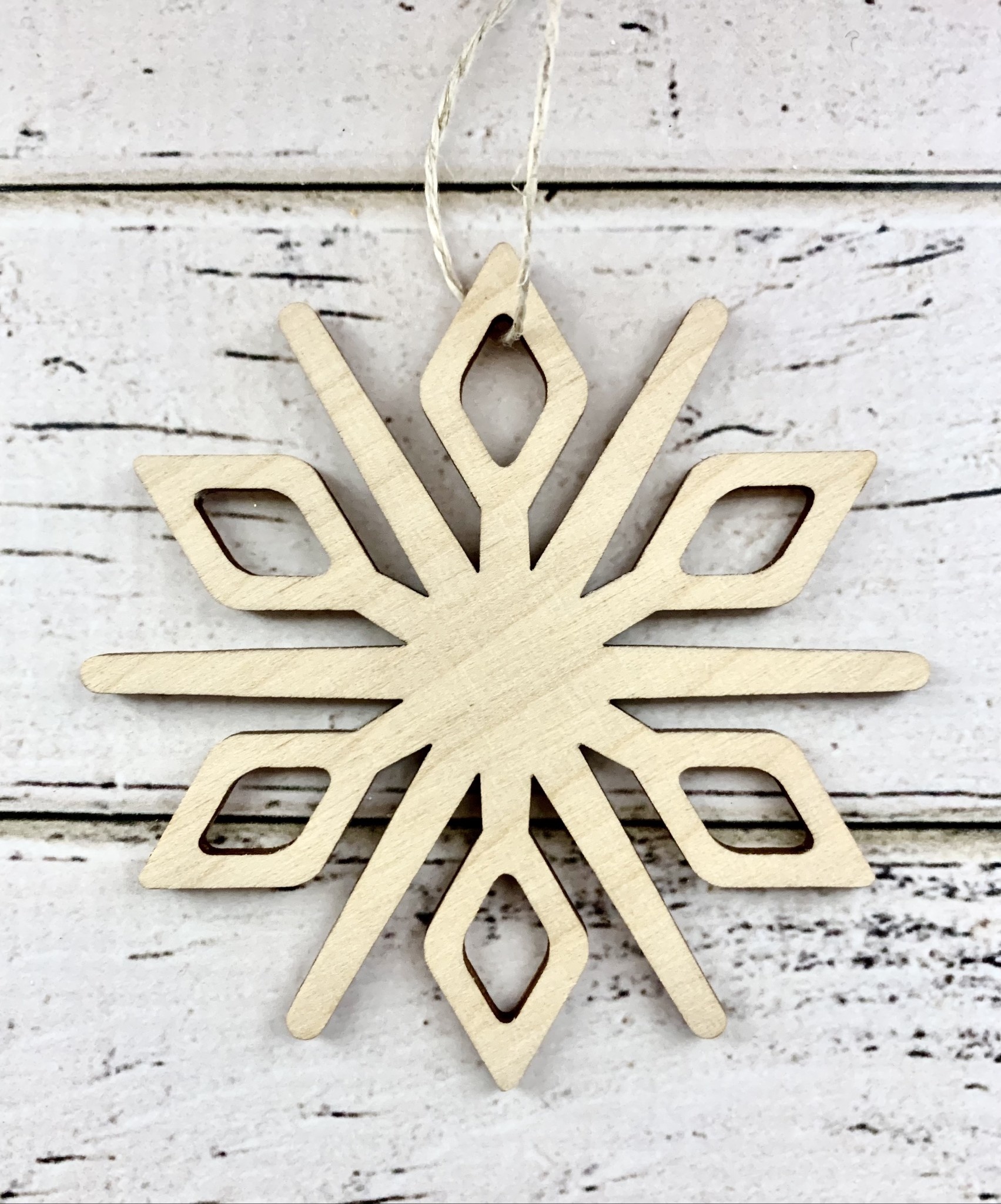 Carved Wood Snowflake Ornament - TMORA Shop