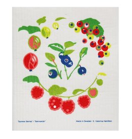 Summer Berries Swedish Dishcloth