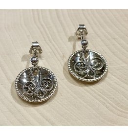 Traditional Ukrainian Folk Earrings (Silver)