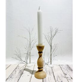 Carved Birch Candlestick