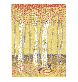 "Fall Birches" Notecard