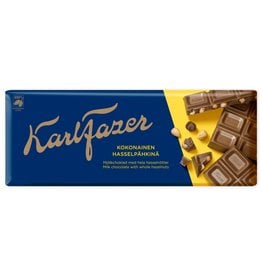 Karl Fazer Milk Chocolate Bar with Whole Hazelnuts