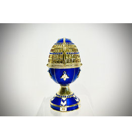 Blue Fabergé Egg with Cathedral
