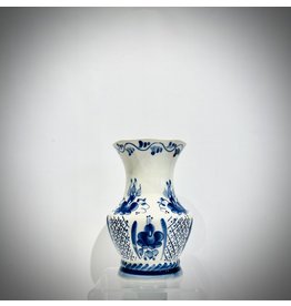 Gzhel Crosshatch Vase