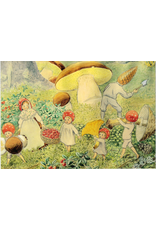 Mushroom Children Postcard