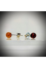 Amber Studs (Round)