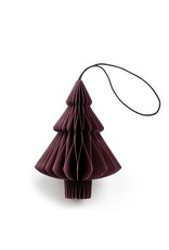 Tree Folding Paper Ornament (Dark Red)
