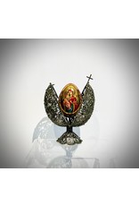 Orthodox Filigree Egg Icon Vladimirskaya Mother of God