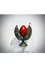 Orthodox Filigree Egg Icon Vladimirskaya Mother of God