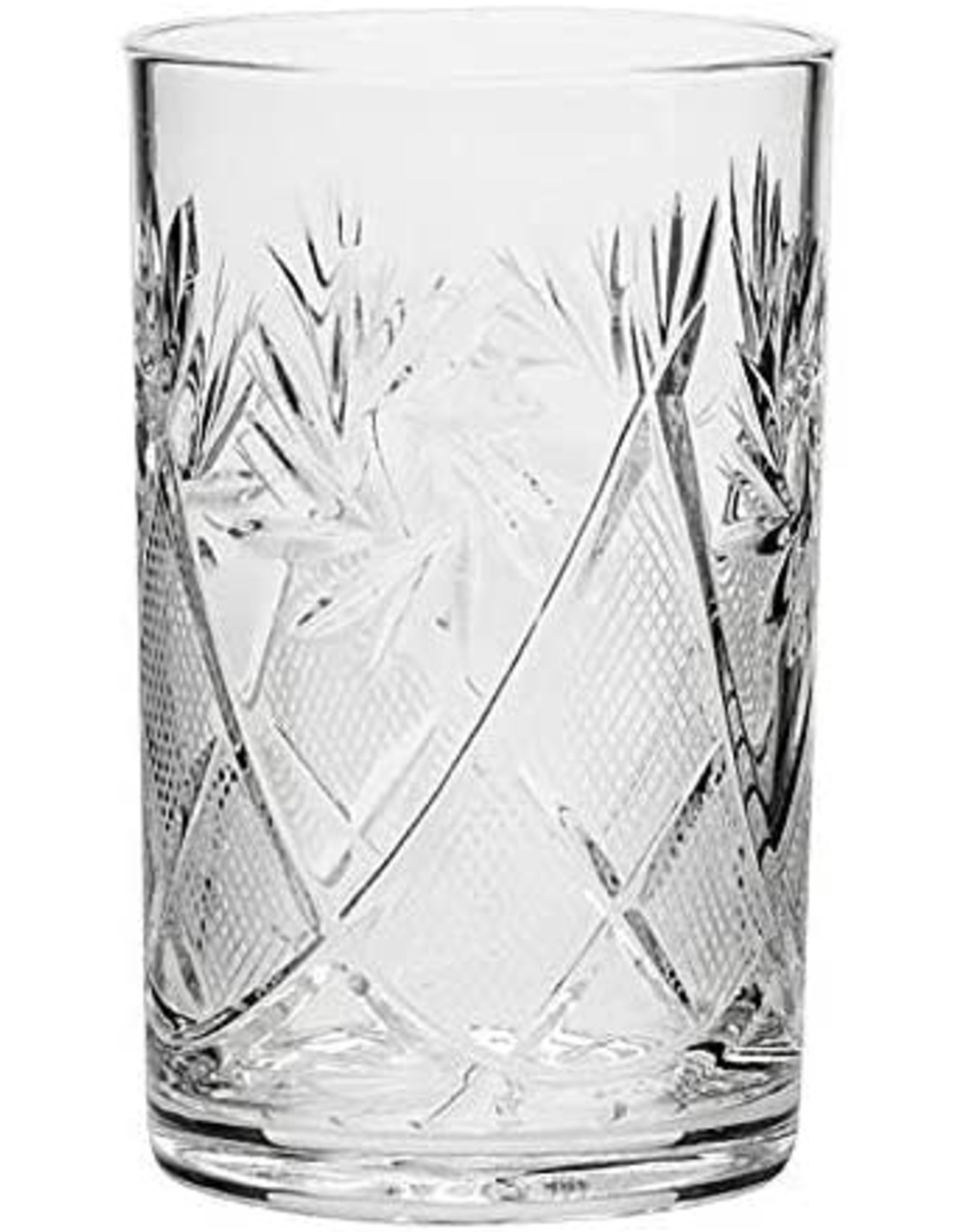 Belarusian Cut Crystal Tea or Highball Glass