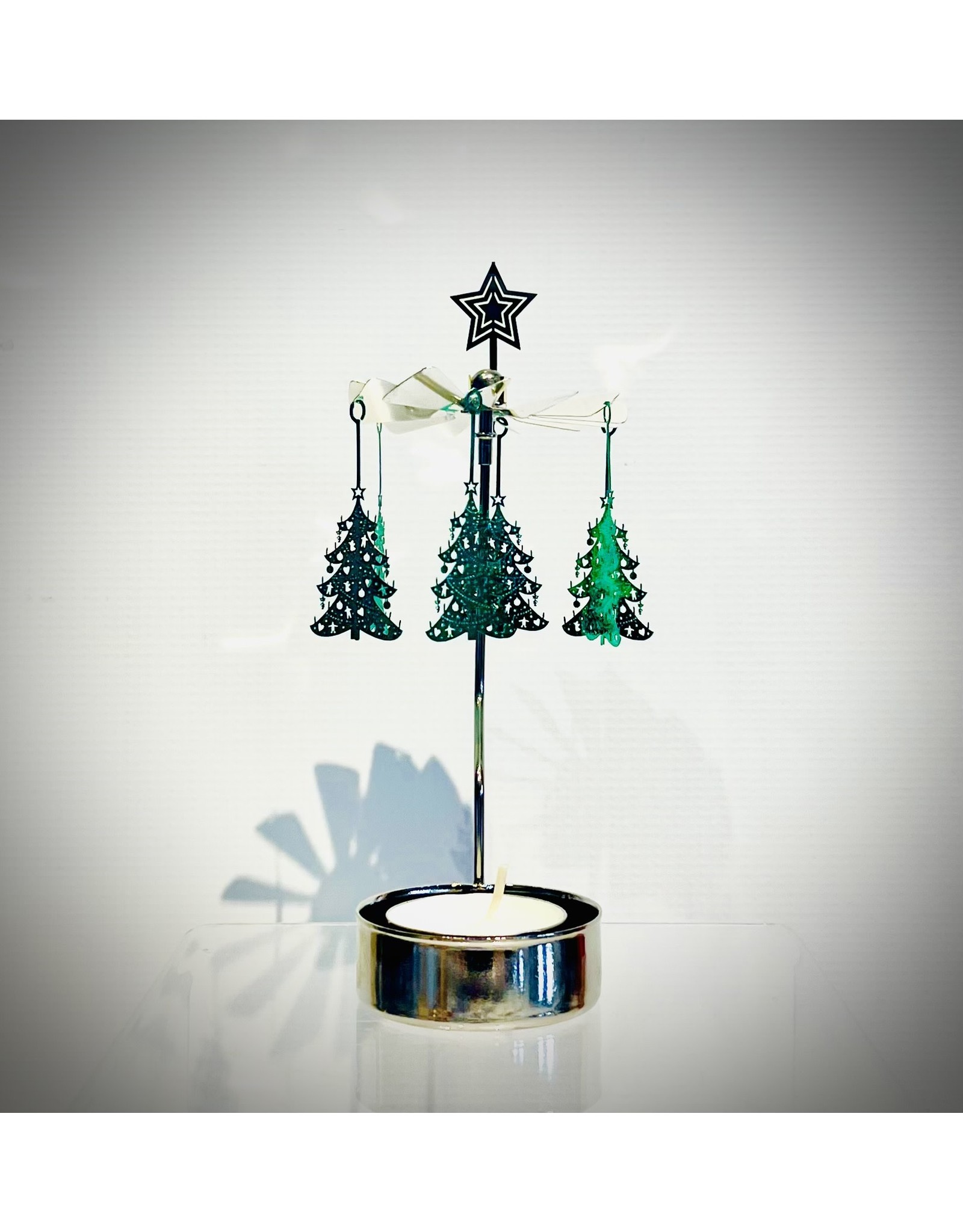 Christmas Tree Rotary Candle Holder