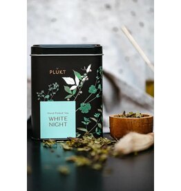 Plukt White Nights Hand Picked Herbal Tea Blend Tin
