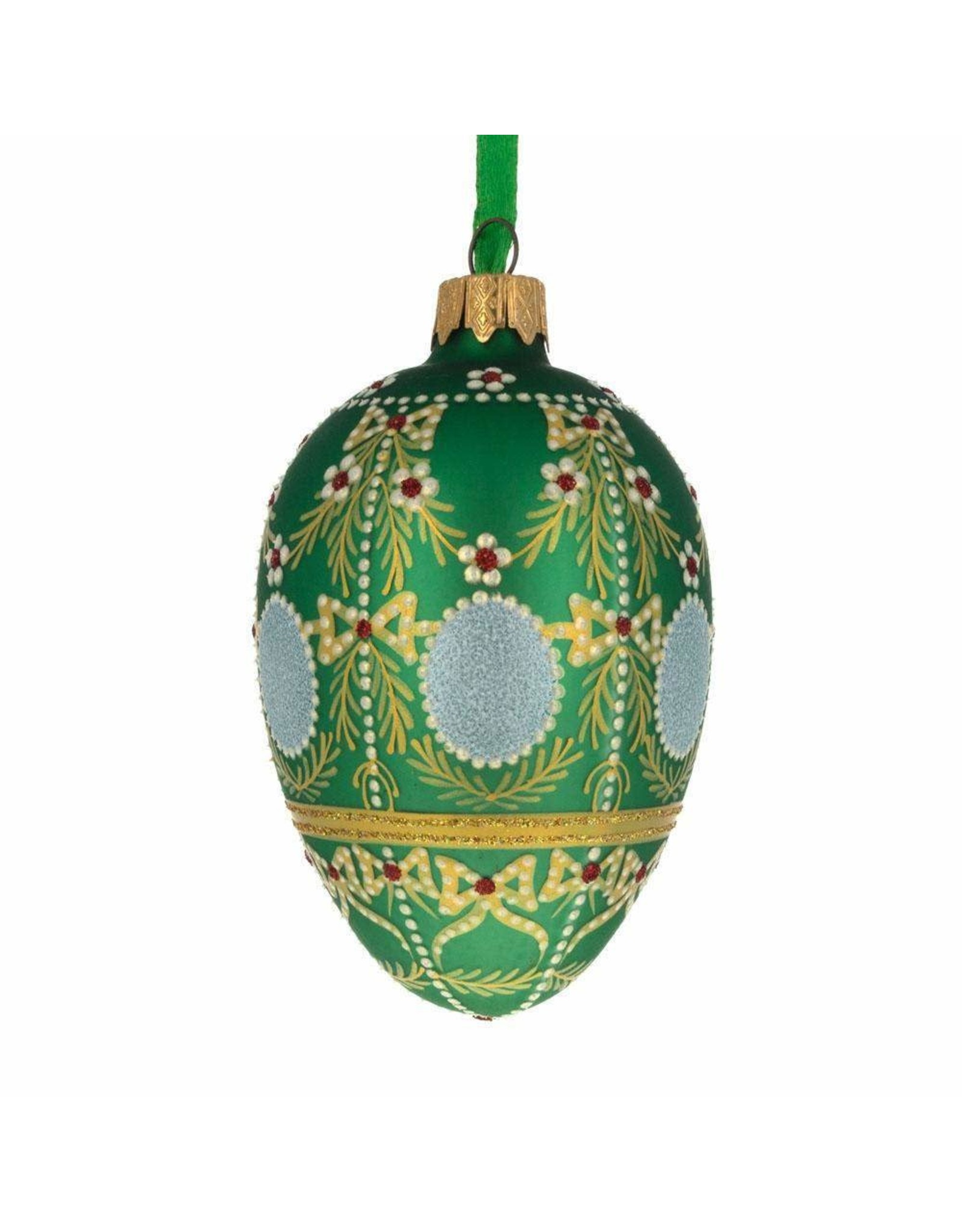 Alexander Palace 1908 Glass Imperial Egg Ornament