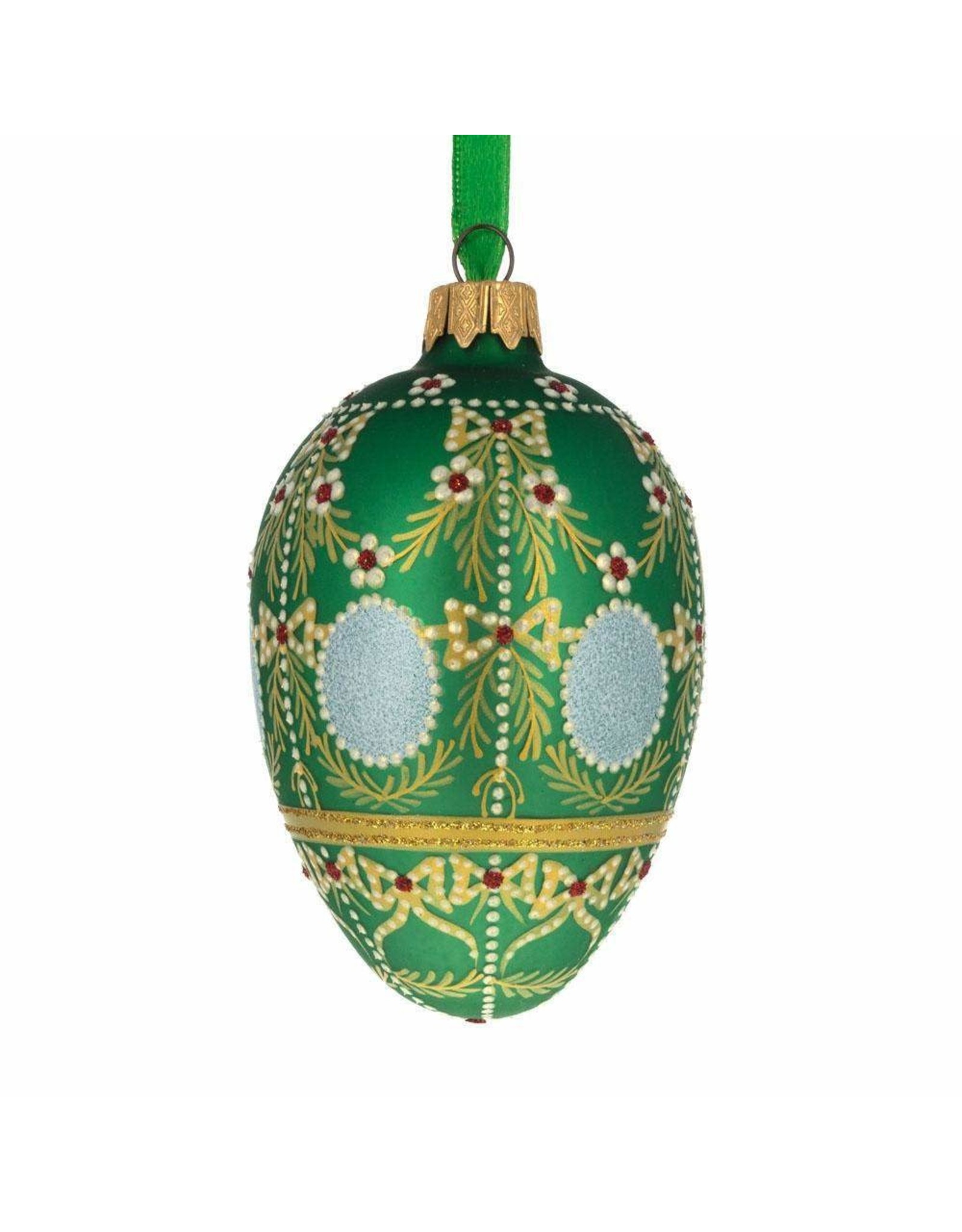 Alexander Palace 1908 Glass Imperial Egg Ornament