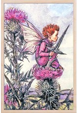 The Thistle Fairy Wooden Postcard