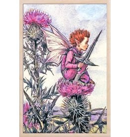 The Thistle Fairy Wooden Postcard