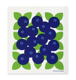 Modern Blueberries Swedish Dishcloth