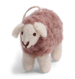 Felt Sheep Ornament (Lavender)