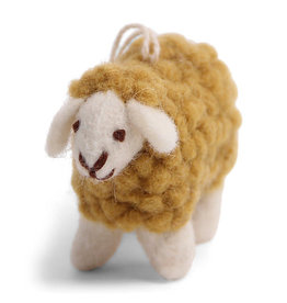 Felt Sheep Ornament (Ochre)