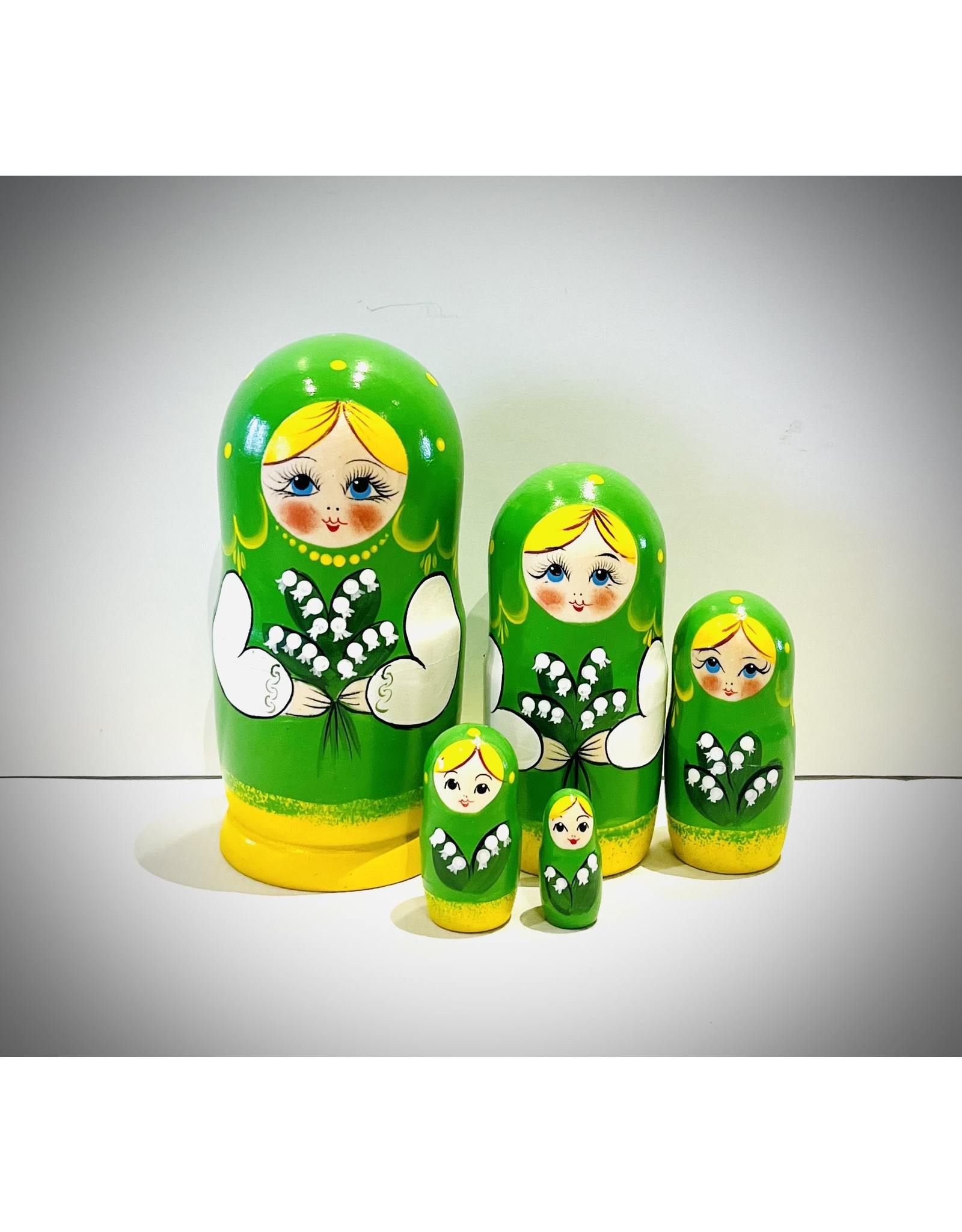 Lily of the Valley Matryoshka Large 5 Pc