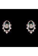 Imperial Swarovski Crystal Stud Earrings (Green)