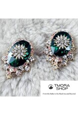 Imperial Swarovski Crystal Stud Earrings (Green)