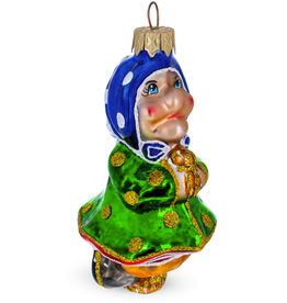 Baba Yaga Glass Ornament