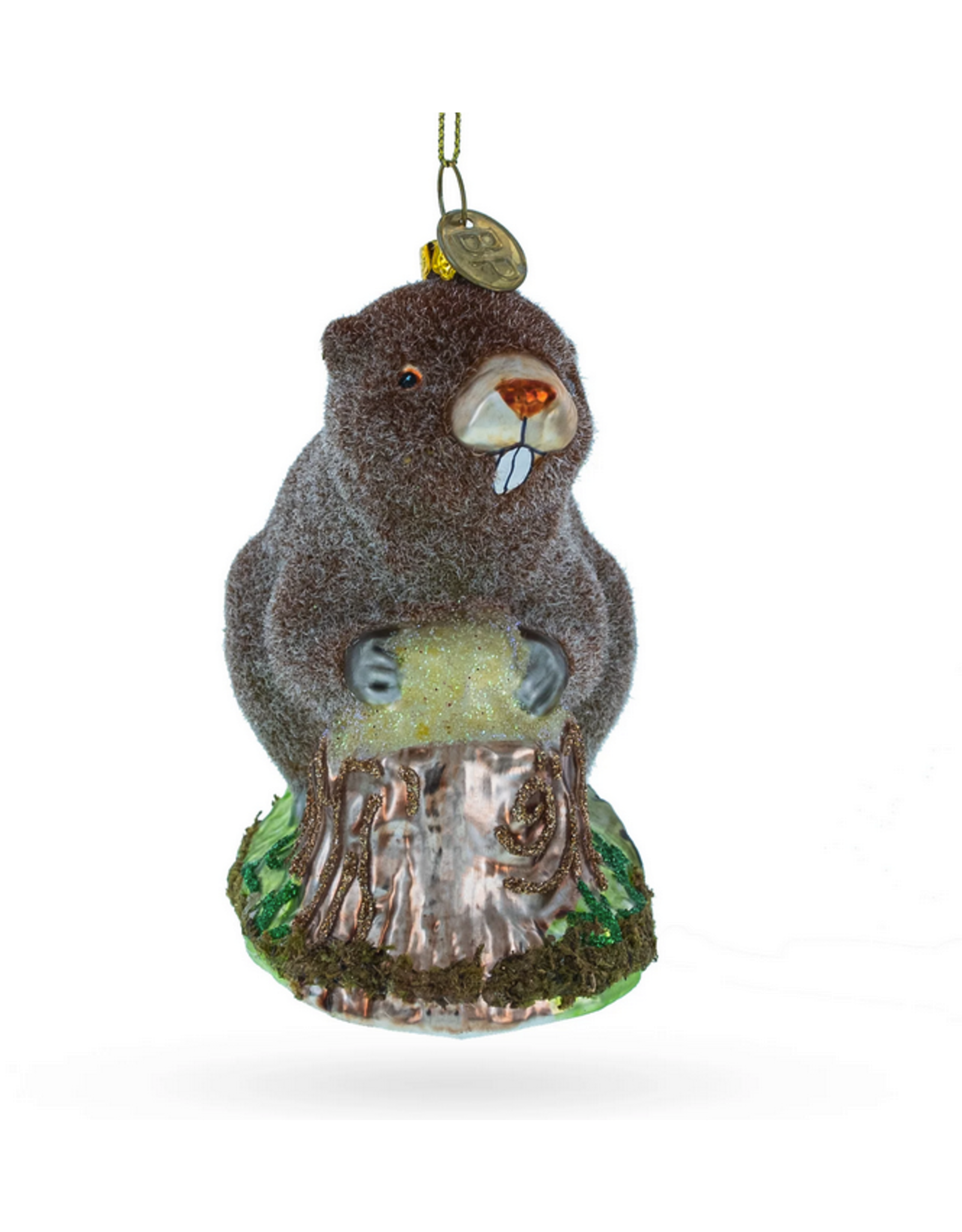 Beaver Glass Ornament