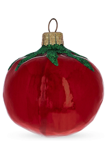 Sparkling Tomato Glass Ornament
