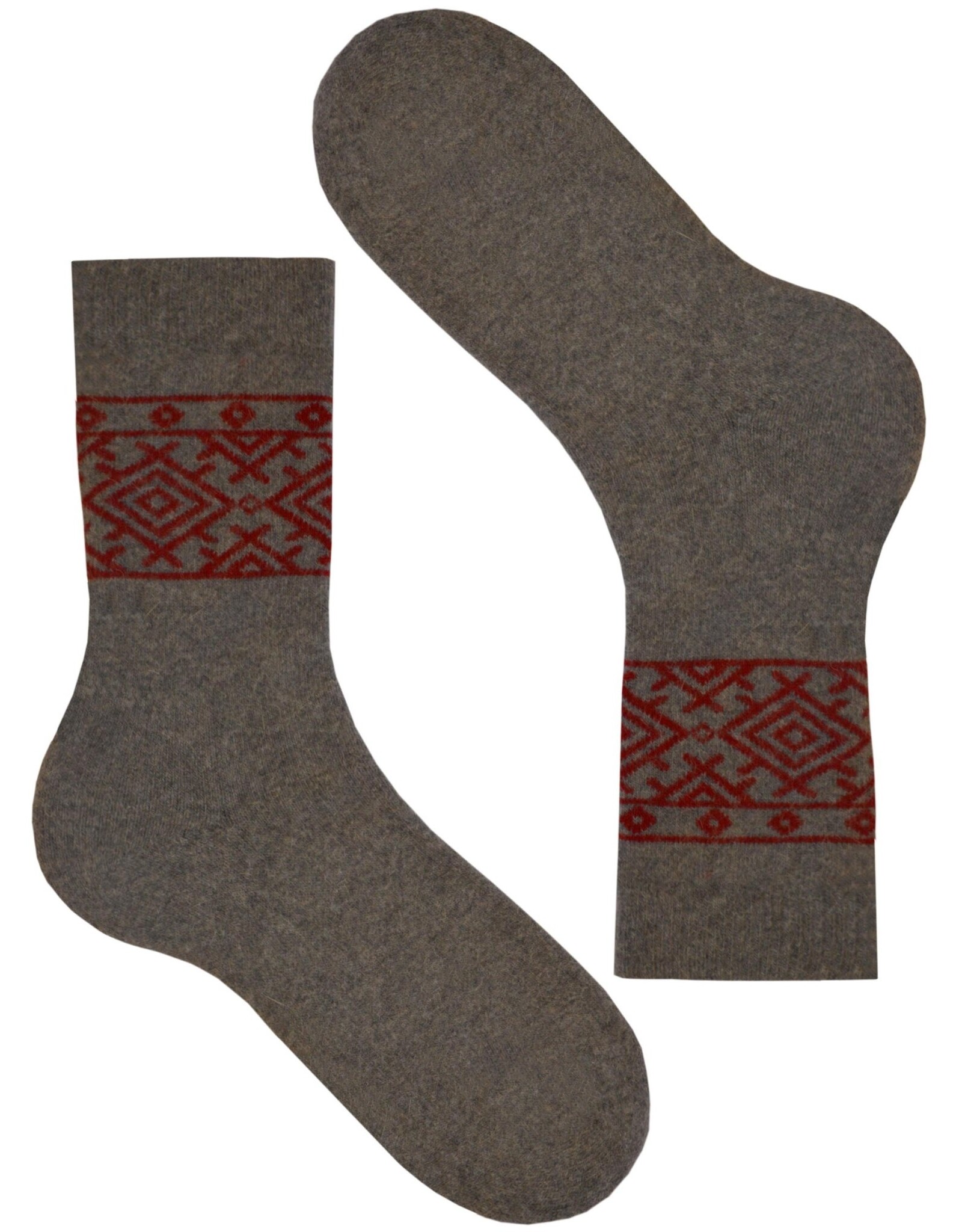 Estonian Angora Wool Socks (Grey)