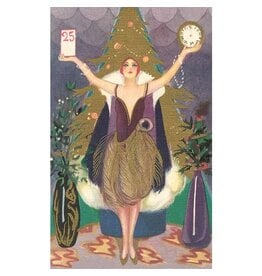 Art Nouveau Christmas Peacock Magnet