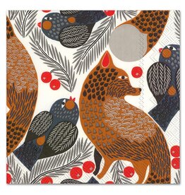 Marimekko Fox Berry Luncheon Napkins Ketunmarja