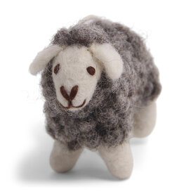 Felt Sheep Ornament (Grey)