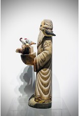 Hand Carved Noah's Ark Santa