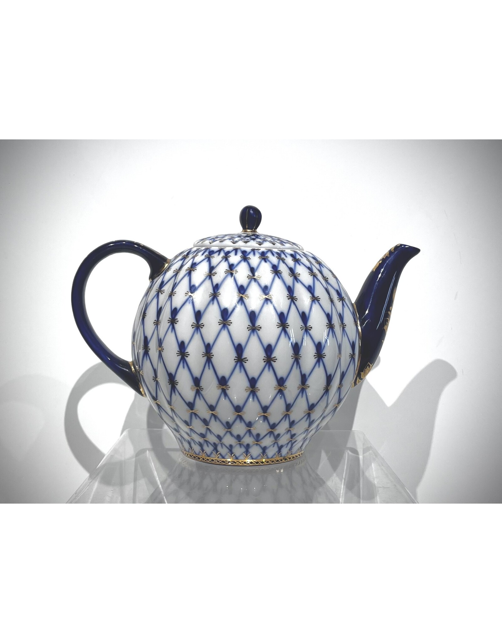 Imperial Porcelain Cobalt Net Teapot
