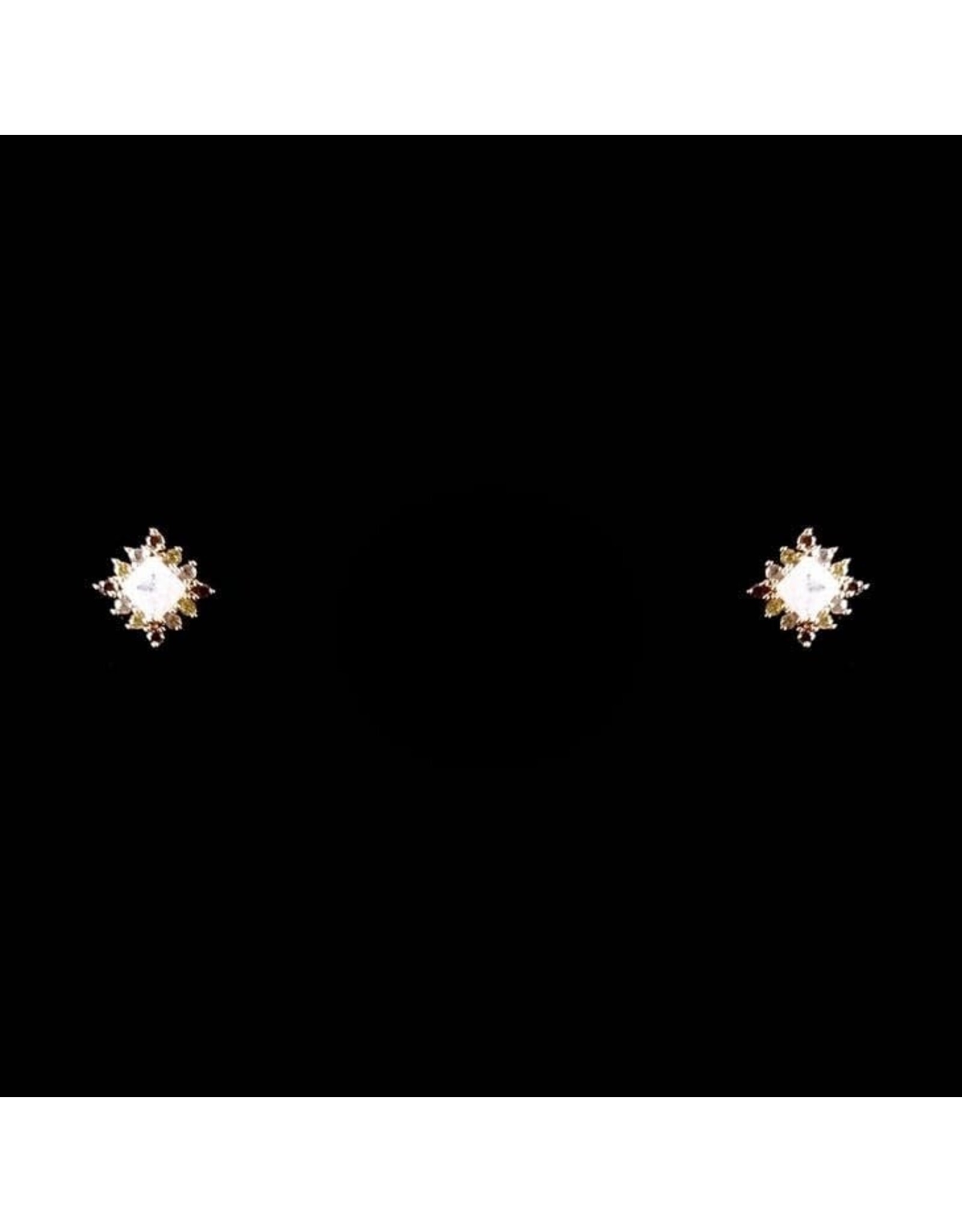 Imperial Ice Faux Diamond Stud Earrings