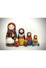 Peasant Matryoshka "The First Nesting Doll" 8-Piece