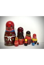 Peasant Matryoshka "The First Nesting Doll" 8-Piece