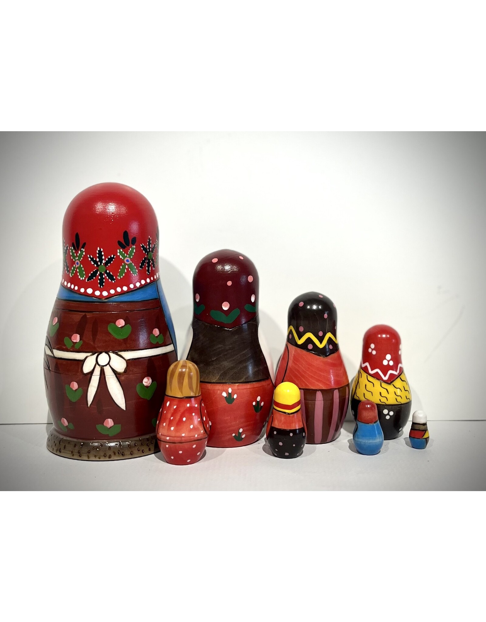 Peasant Matryoshka "The First Nesting Doll" 8-Piece