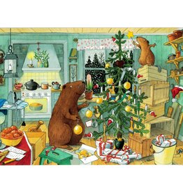 Beaver Christmas Postcard