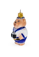 Bear the Sailor Glass Ornament